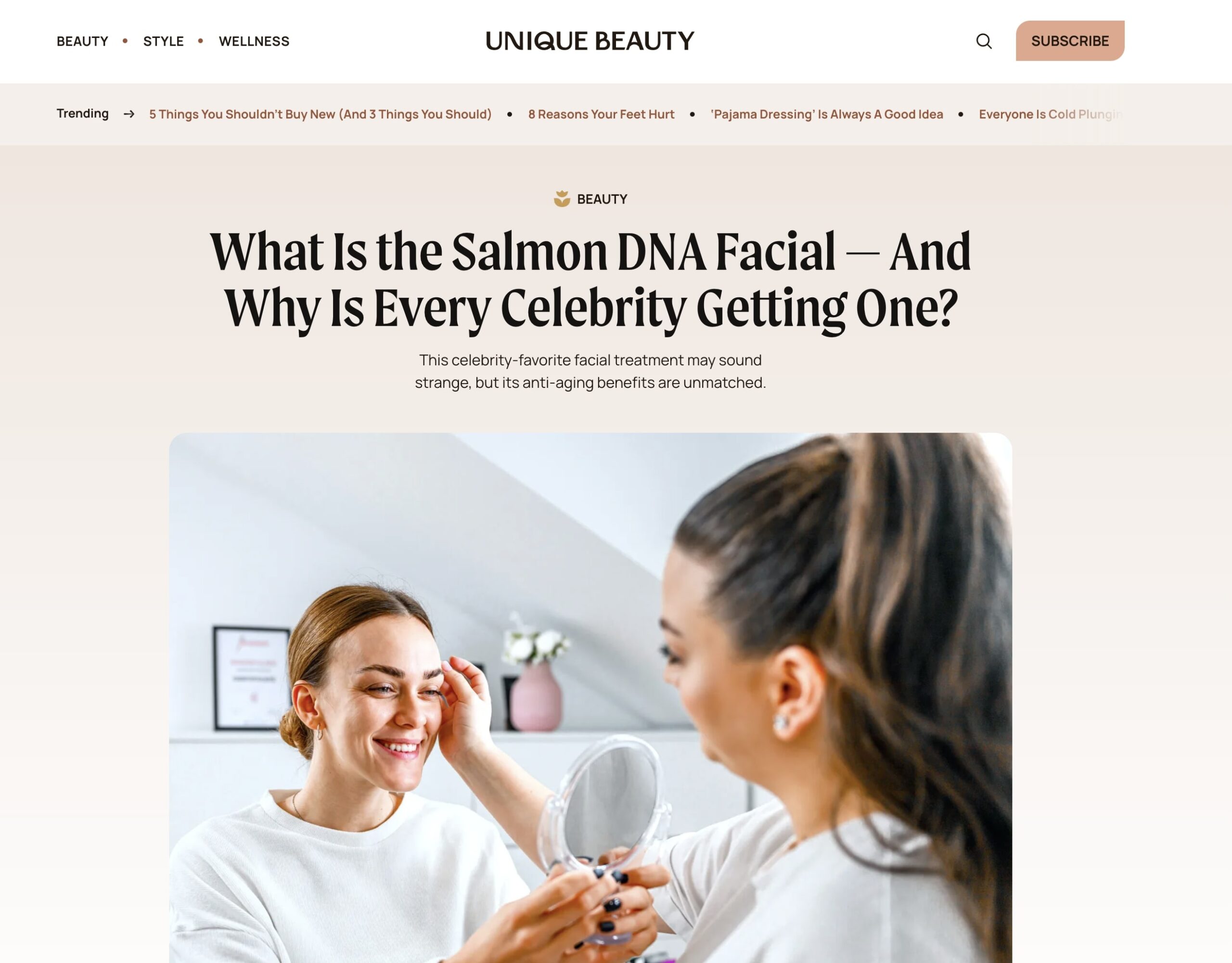 Article: What Is the Salmon DNA Facial — And Why Is Every Celebrity Getting One?